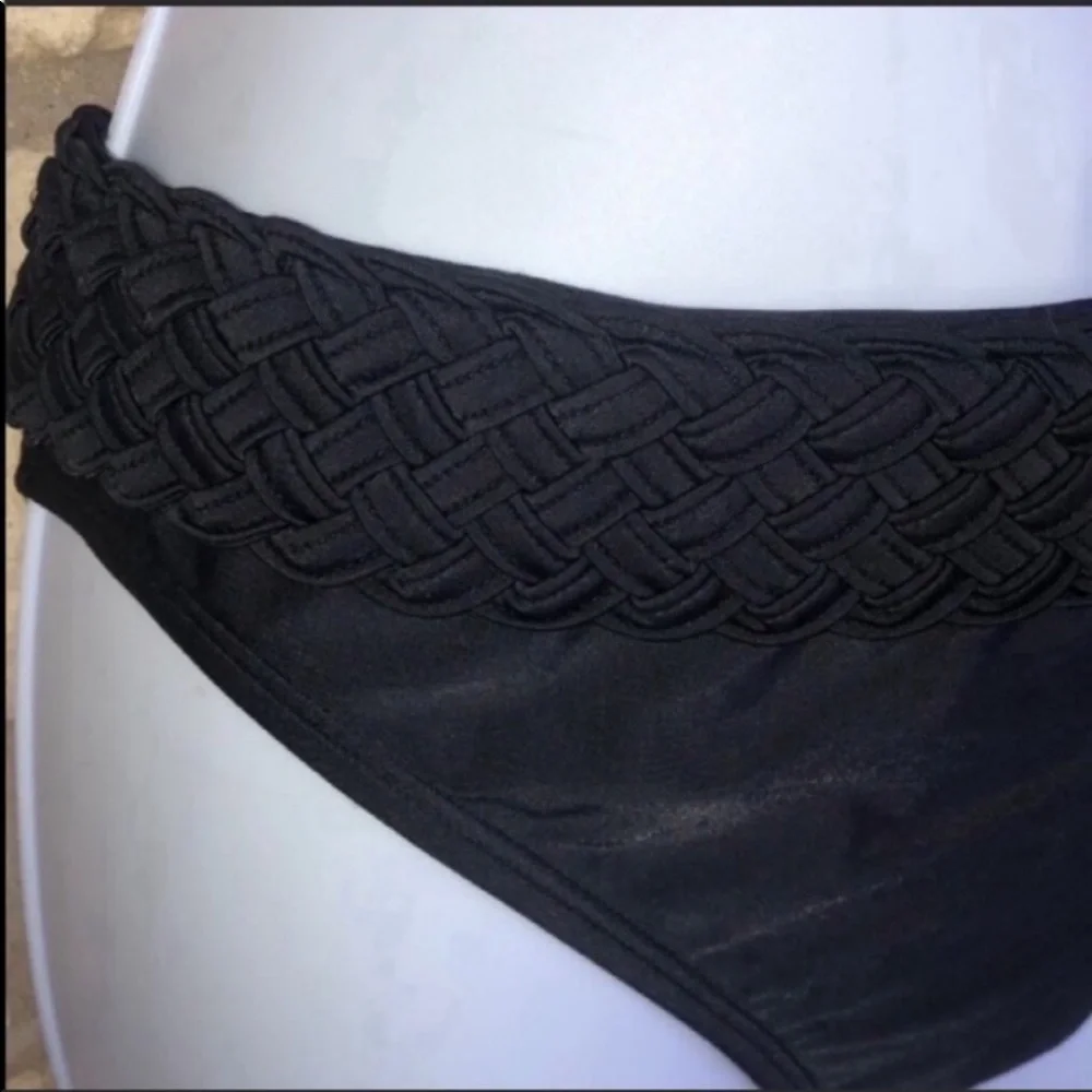 La Blanca By Rod Beattie Beaded waist Black Size 10 NWOT